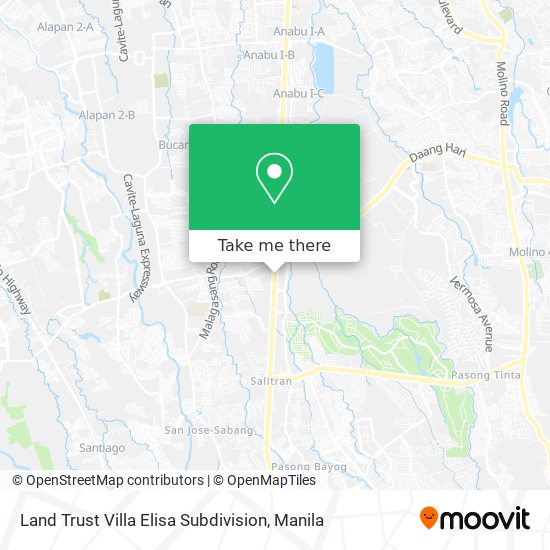 Land Trust Villa Elisa Subdivision map