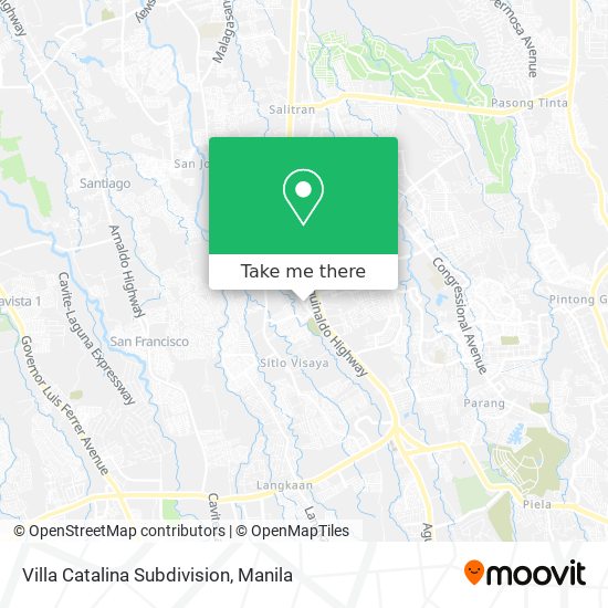 Villa Catalina Subdivision map