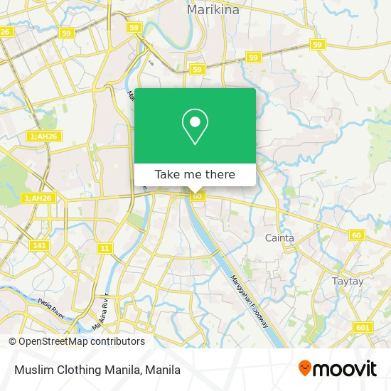 Muslim Clothing Manila map