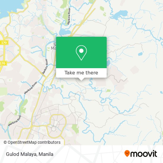 Gulod Malaya map