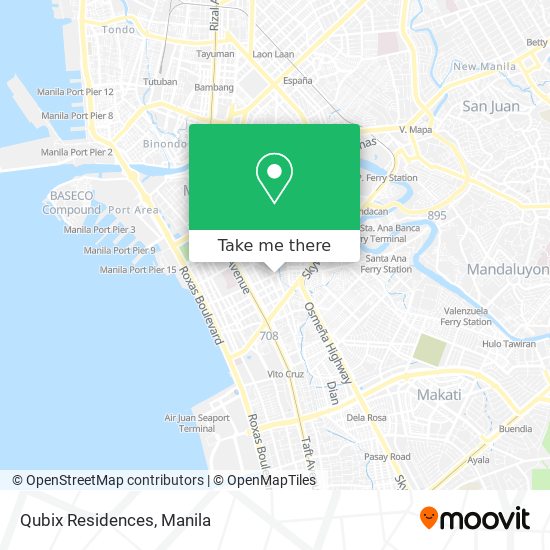 Qubix Residences map