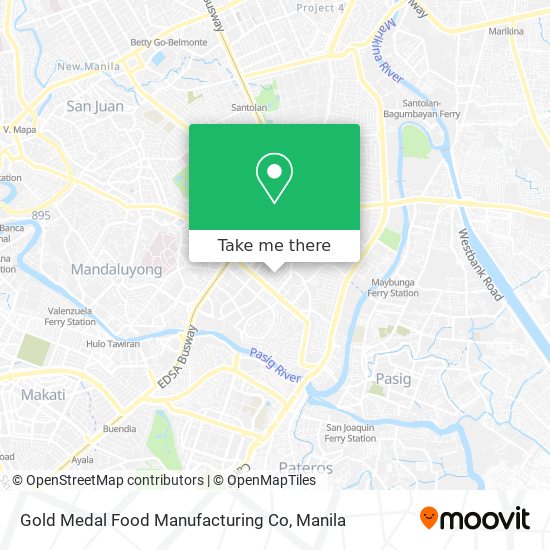 Gold Medal Food Manufacturing Co map