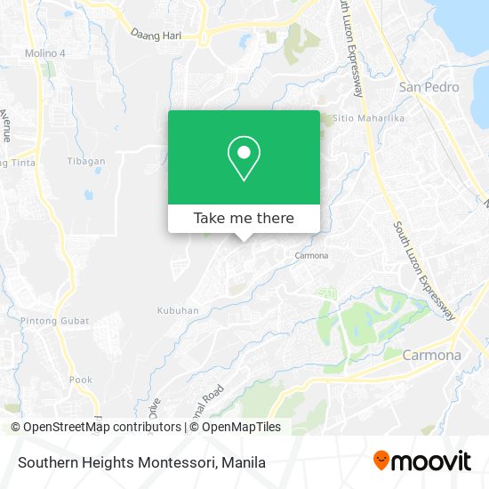 Southern Heights Montessori map