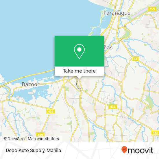 Depo Auto Supply map