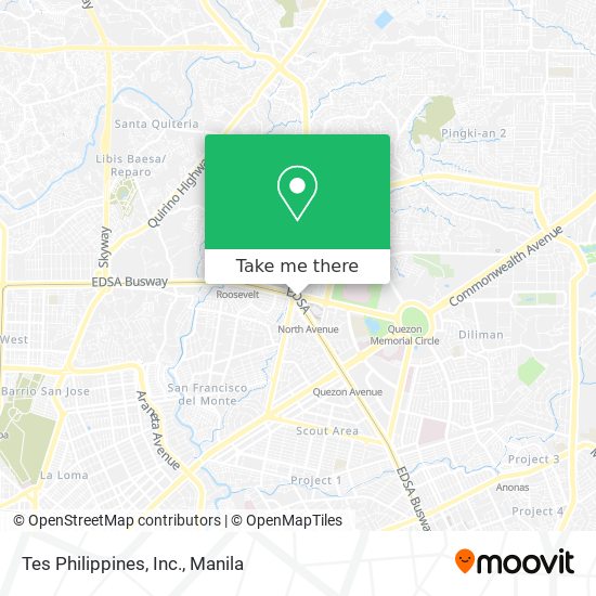 Tes Philippines, Inc. map