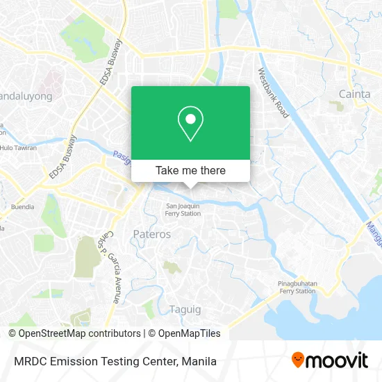 MRDC Emission Testing Center map