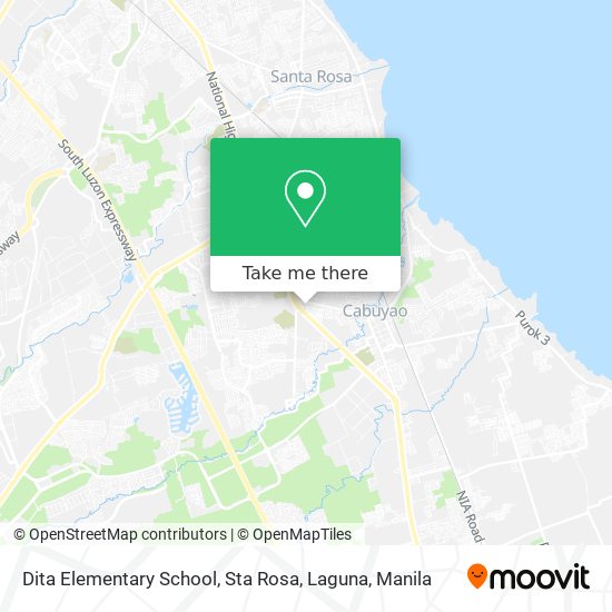 Dita Elementary School, Sta Rosa, Laguna map