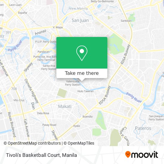 Tivoli's Basketball Court map