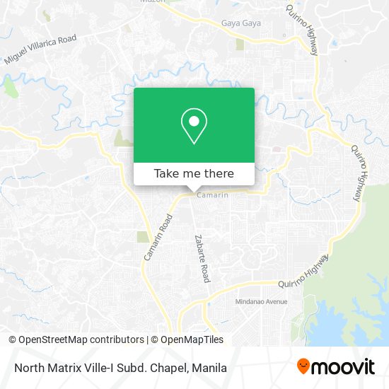 North Matrix Ville-I Subd. Chapel map