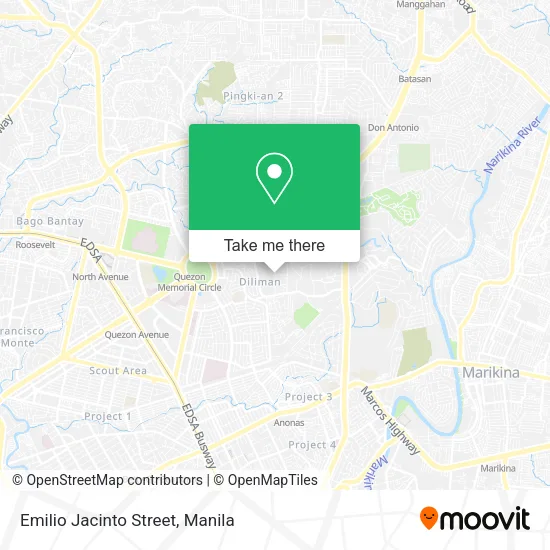 Emilio Jacinto Street map