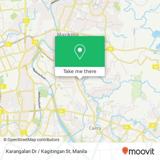 Karangalan Dr / Kagitingan St map