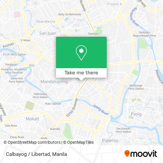Calbayog / Libertad map