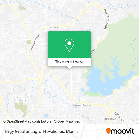 Brgy Greater Lagro, Novaliches map