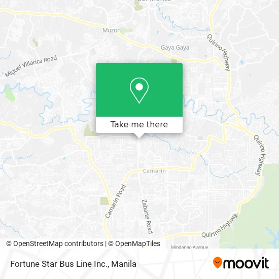 Fortune Star Bus Line Inc. map