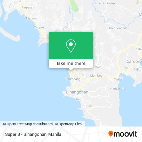 Super 8 - Binangonan map