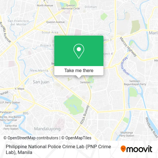 Philippine National Police Crime Lab (PNP Crime Lab) map