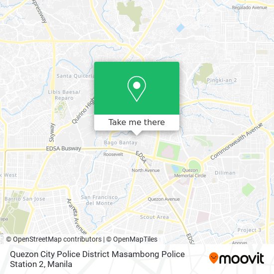 Quezon City Police District Masambong Police Station 2 map