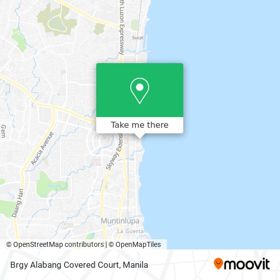 Brgy Alabang Covered Court map