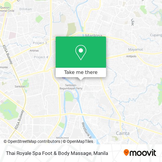 Thai Royale Spa Foot & Body Massage map