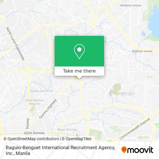 Baguio-Benguet International Recruitment Agency, Inc. map