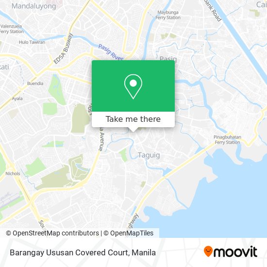 Barangay Ususan Covered Court map