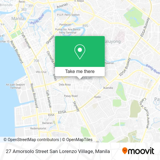 27 Amorsolo Street San Lorenzo Village map