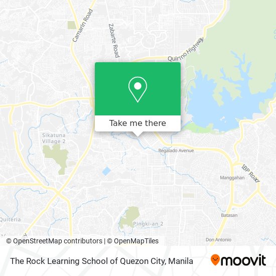 The Rock Learning School of Quezon City map