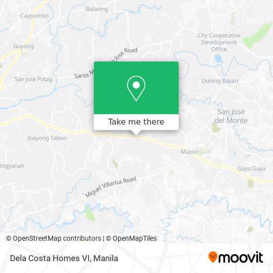 Dela Costa Homes VI map
