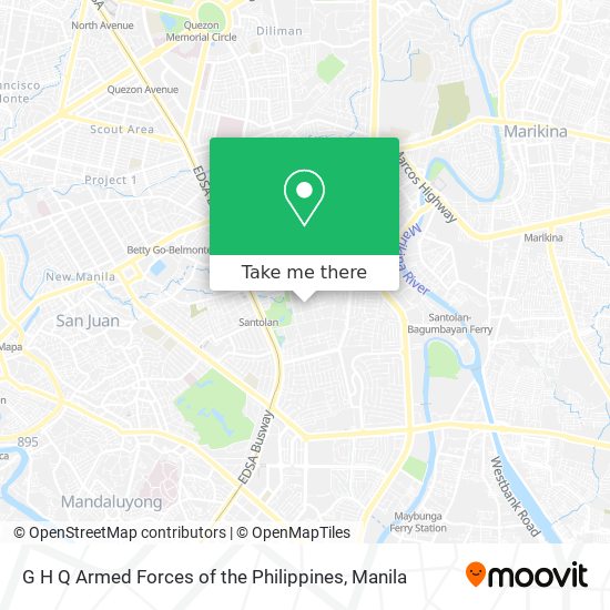 G H Q Armed Forces of the Philippines map