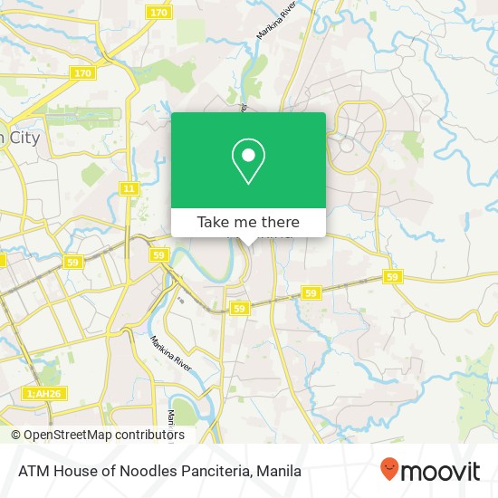 ATM House of Noodles Panciteria map