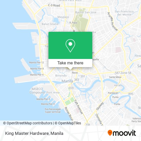 King Master Hardware map