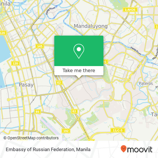 Embassy of Russian Federation map