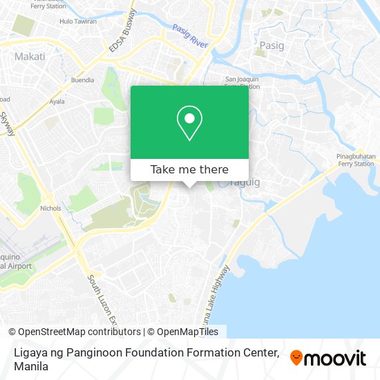 Ligaya ng Panginoon Foundation Formation Center map