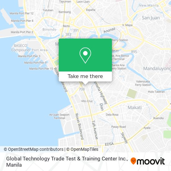 Global Technology Trade Test & Training Center Inc. map