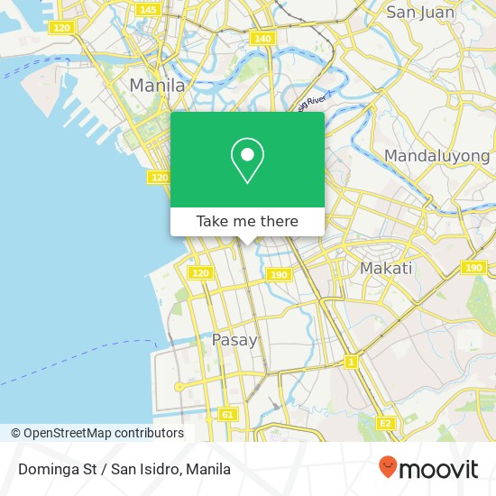 Dominga St / San Isidro map