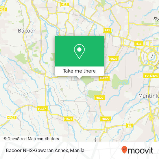 Bacoor NHS-Gawaran Annex map