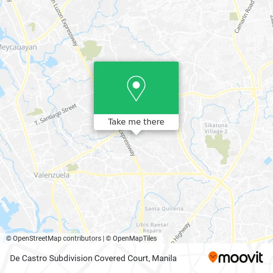 De Castro Subdivision Covered Court map