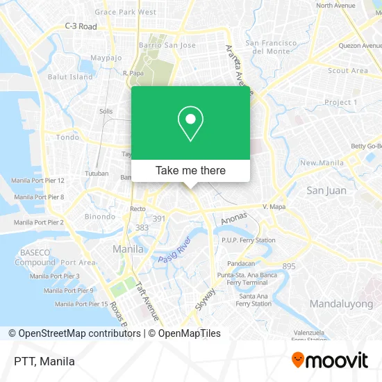 PTT map