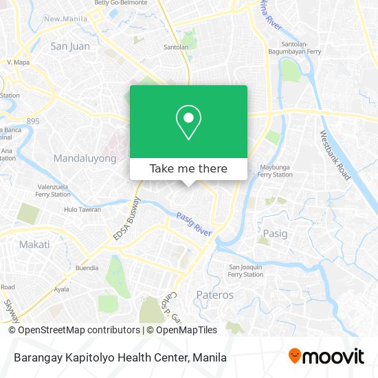 Barangay Kapitolyo Health Center map