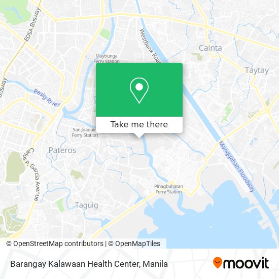 Barangay Kalawaan Health Center map