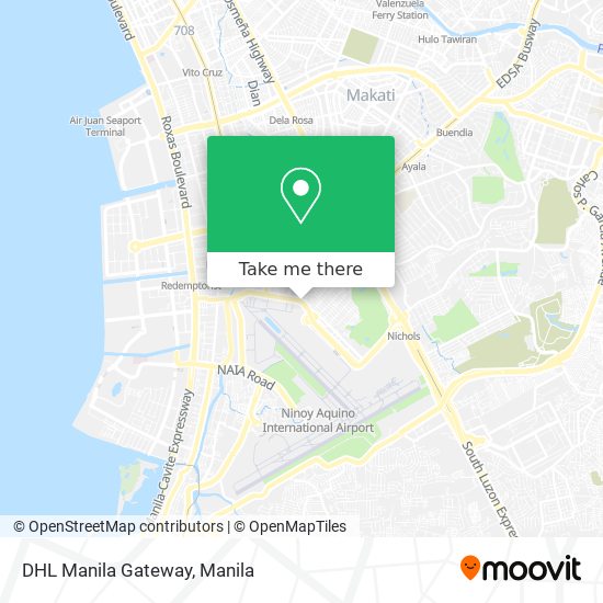 DHL Manila Gateway map