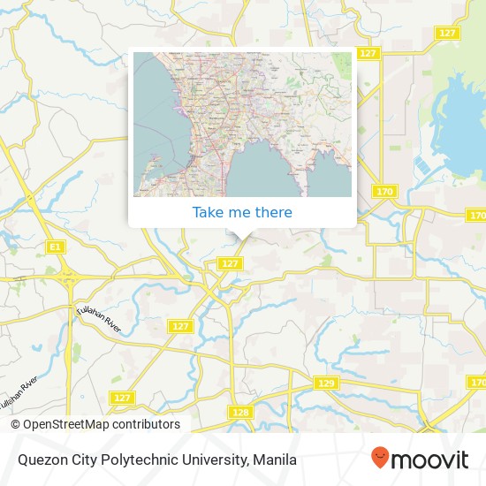 Quezon City Polytechnic University map