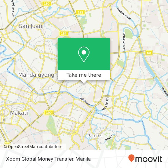 Xoom Global Money Transfer map