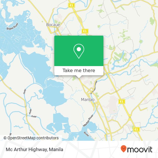 Mc Arthur Highway map
