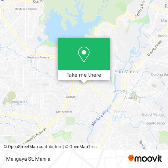 Maligaya St map
