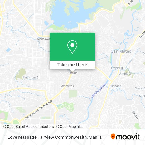 I Love Massage Fairview Commonwealth map