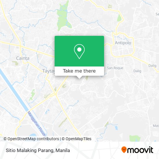 Sitio Malaking Parang map