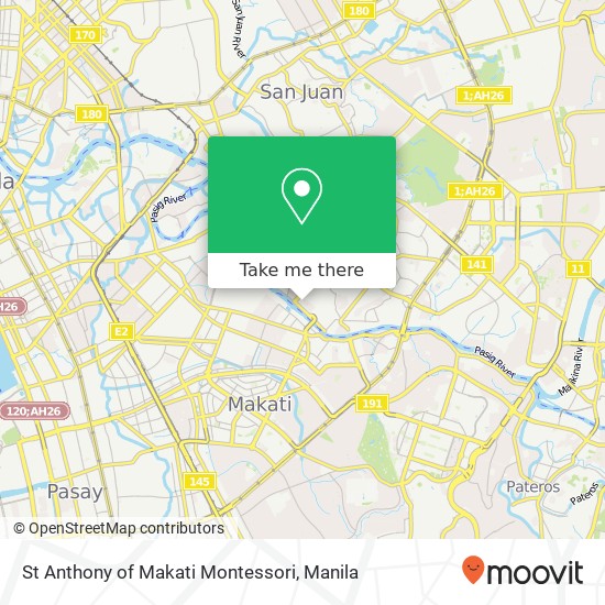 St Anthony of Makati Montessori map