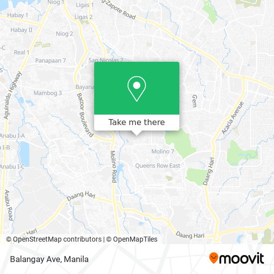 Balangay Ave map