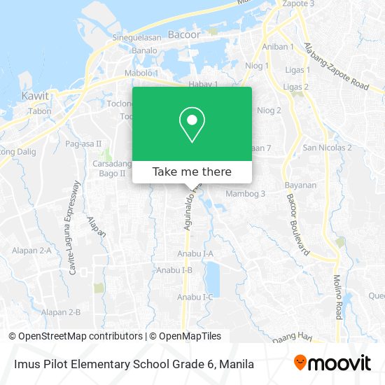 Imus Pilot Elementary School Grade 6 map
